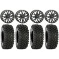 thumbnail image 1 of System 3 SB-4 Black (6+1) 14" Wheels 30" XC450 Tires Sportsman RZR Ranger, 1 of 4