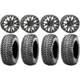 thumbnail image 1 of System 3 SB-4 Black (6+1) 14" Wheels 32" Liberty Tires Can-Am Commander Maverick Renegade Outlander Defender, 1 of 4