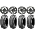 thumbnail image 1 of System 3 SB-4 Black (6+1/4+3) 15" Wheels 29" Liberty Tires Can-Am Defender, 1 of 5