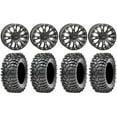 thumbnail image 1 of System 3 SB-4 Black (6+1/4+3) 15" Wheels 32" Roxxzilla Tires Can-Am Defender, 1 of 5