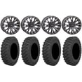 thumbnail image 1 of System 3 SB-4 Black (6+1/4+3) 15" Wheels 33" Pro Runner Tires Honda Talon, 1 of 5