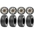 thumbnail image 1 of System 3 SB-4 Bronze (4+3) 14" Wheels 30" Rampage Tires Kawasaki Mule Pro FXT, 1 of 4