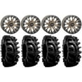 thumbnail image 1 of System 3 SB-4 Bronze (4+3) 14" Wheels 32" BogMax Tires Sportsman RZR Ranger, 1 of 4