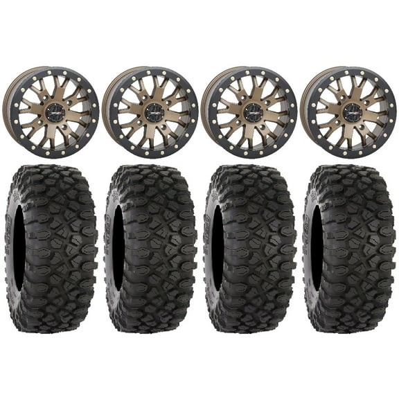 System 3 SB-4 Bronze (4+3) 14" Wheels 32" XC450 Tires Sportsman RZR Ranger