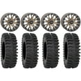 thumbnail image 1 of System 3 SB-4 Bronze (4+3) 15" Wheels 33" XT400 Tires Can-Am Maverick X3 / Honda Pioneer 1000 / Talon, 1 of 4