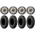 thumbnail image 1 of System 3 SB-4 Bronze (4+3) 15" Wheels 35" MotoRally Tires Can-Am Maverick X3 / Honda Pioneer 1000 / Talon, 1 of 4
