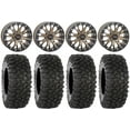 thumbnail image 1 of System 3 SB-4 Bronze (6+1) 14" Wheels 30" XC450 Tires Sportsman RZR Ranger, 1 of 4