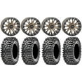 thumbnail image 1 of System 3 SB-4 Bronze (6+1) 14" Wheels 32" Roxxzilla Tires Can-Am Commander Maverick Renegade Outlander Defender, 1 of 4