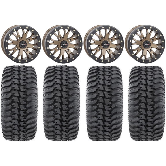 System 3 SB-4 Bronze (6+1) 15" Wheels 30" Regulator Tires Polaris RZR XP 1000 / PRO XP / Ranger XP 900/1000