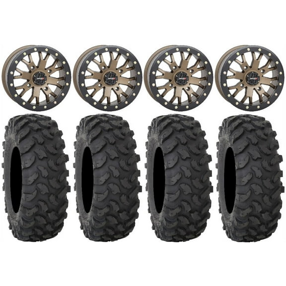 System 3 SB-4 Bronze (6+1) 15" Wheels 32" XTR370 Tires Sportsman RZR Ranger