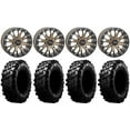 thumbnail image 1 of System 3 SB-4 Bronze (6+1) 15" Wheels 33" Carnivore Tires Can-Am Commander Maverick Renegade Outlander Defender, 1 of 4