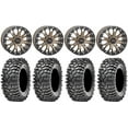 thumbnail image 1 of System 3 SB-4 Bronze (6+1) 15" Wheels 35" Roxxzilla Tires Can-Am Maverick X3 / Honda Pioneer 1000 / Talon, 1 of 4