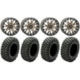 thumbnail image 1 of System 3 SB-4 Bronze (6+1/4+3) 14" Wheels 28" Crawler XR Tires Honda Talon, 1 of 5