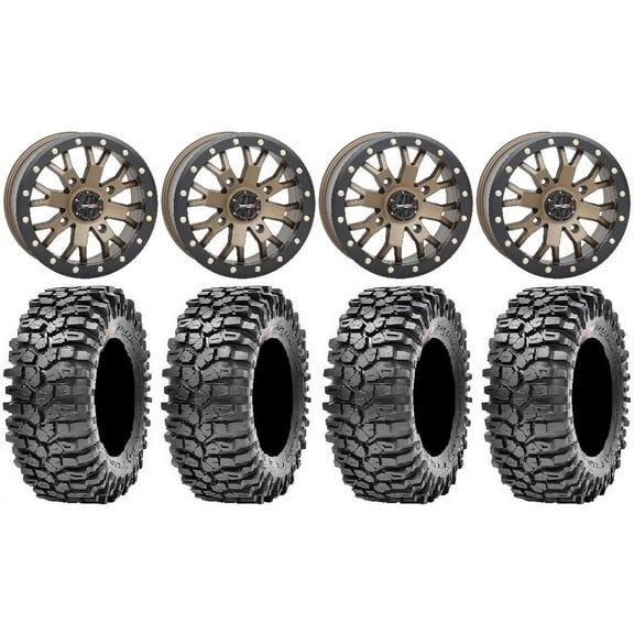 System 3 SB-4 Bronze (6+1/4+3) 14" Wheels 30" Roxxzilla Tires Can-Am Defender