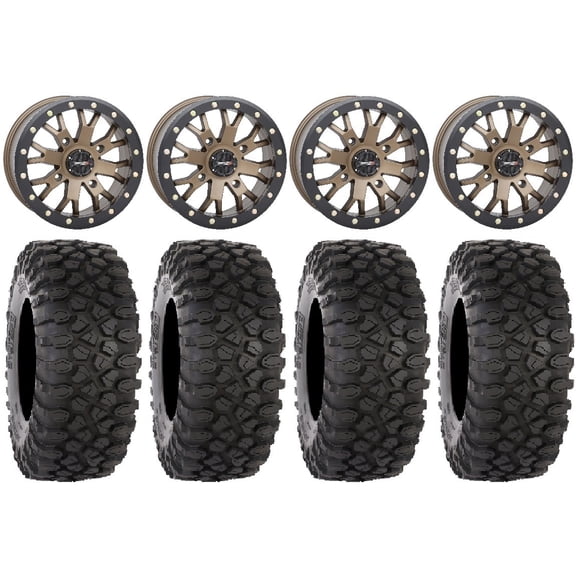 System 3 SB-4 Bronze (6+1/4+3) 15" Wheels 30" XC450 Tires Can-Am Defender