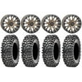 thumbnail image 1 of System 3 SB-4 Bronze (6+1/4+3) 15" Wheels 32" Roxxzilla 396 Tires Can-Am Defender, 1 of 5