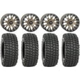 thumbnail image 1 of System 3 SB-4 Bronze (6+1/4+3) 15" Wheels 33" XCR350 Tires Can-Am Defender, 1 of 5