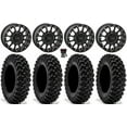 thumbnail image 1 of System 3 SB-5 15" Wheels Black 30" Warrior XT Tires Can-Am Maverick X3 / Honda Pioneer 1000 / Talon, 1 of 4