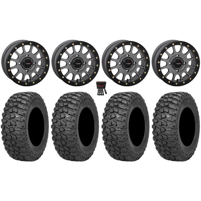 System 3 SB5 15" Wheels Grey 35" Trail Saw 2.0 Tires Sportsman RZR