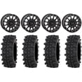 thumbnail image 1 of System 3 SB-5 Black 14" Wheels 28" ACP Tires Kawasaki Mule Pro FXT, 1 of 4