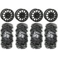 thumbnail image 1 of System 3 SB-5 Black 14" Wheels 28" Moto MTC Tires Sportsman 550 850 1000, 1 of 4