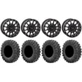 thumbnail image 1 of System 3 SB-5 Black 14" Wheels 30" MotoRavage Tires Can-Am Maverick X3 / Honda Pioneer 1000 / Talon, 1 of 4