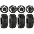 thumbnail image 1 of System 3 SB-5 Black 15" Wheels 30" XC450 Tires Can-Am Maverick X3 / Honda Pioneer 1000 / Talon, 1 of 4