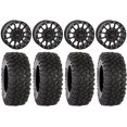 thumbnail image 1 of System 3 SB-5 Black 15" Wheels 30" XC450 Tires Kawasaki Mule Pro FXT, 1 of 4