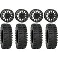 thumbnail image 1 of System 3 SB-5 Black 15" Wheels 33" XT400 Tires Sportsman RZR Ranger, 1 of 4