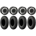 thumbnail image 1 of System 3 SB-5 Black 15" Wheels 35" MotoRally Tires Kawasaki Mule Pro FXT, 1 of 4