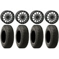thumbnail image 1 of System 3 SB-5 Grey 14" Wheels 28" BFG KM3 Tires Kawasaki Mule Pro FXT, 1 of 4