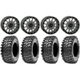 thumbnail image 1 of System 3 SB-5 Grey 15" Wheels 32" Rampage Tires Kawasaki Mule Pro FXT, 1 of 4