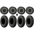 thumbnail image 1 of System 3 SB-6 15" Wheels Black (4+3) 30" MotoRally Tires Kawasaki Mule Pro FXT, 1 of 4