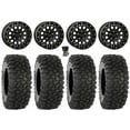 thumbnail image 1 of System 3 SB-6 15" Wheels Black (4+3) 33" XC450 Tires Polaris RZR Turbo R & Pro R Ranger 1500 Xpedition, 1 of 4