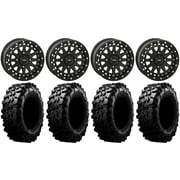 GUANGTUO System 3 SB-6 15" Wheels Black (5+2) 32" Carnivore Tires Sportsman RZR Ranger
