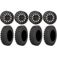 thumbnail image 1 of System 3 SB-6 15" Wheels Black (5+2) 33" Pro Runner Tires Kawasaki Mule Pro FXT, 1 of 4