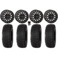 thumbnail image 1 of System 3 SB-6 15" Wheels Black (6+1) 32" Roctane STX Tires Sportsman RZR Ranger, 1 of 4