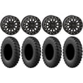 thumbnail image 1 of System 3 SB-6 15" Wheels Black (6+1) 35" MotoRally Tires Kawasaki Mule Pro FXT, 1 of 4