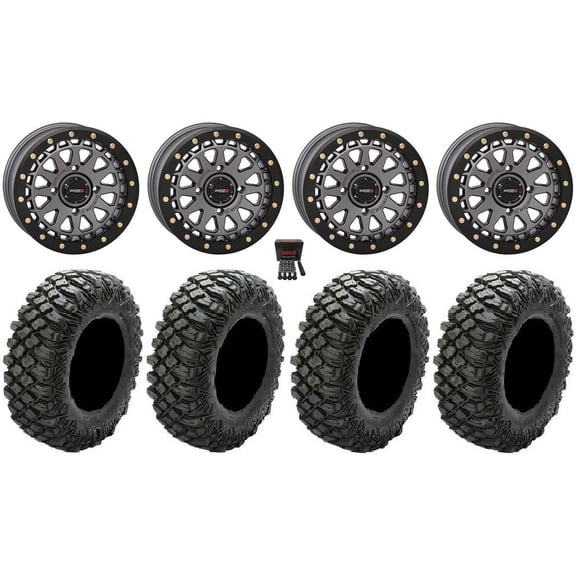System 3 SB-6 15" Wheels Gm (4+3) 32" Crawler XG Tires Sportsman RZR Ranger