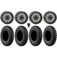 thumbnail image 1 of System 3 SB-6 15" Wheels Gunmetal (4+3) 32" MotoRally Tires Can-Am Maverick X3 / Honda Pioneer 1000 / Talon, 1 of 4