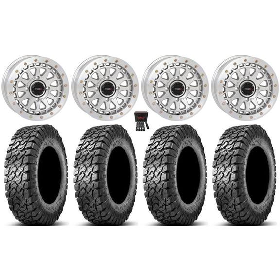 System 3 SB-6 15" Wheels Machined (6+1) 32" Predator Tires Polaris RZR XP 1000 / PRO XP / Ranger XP 900/1000