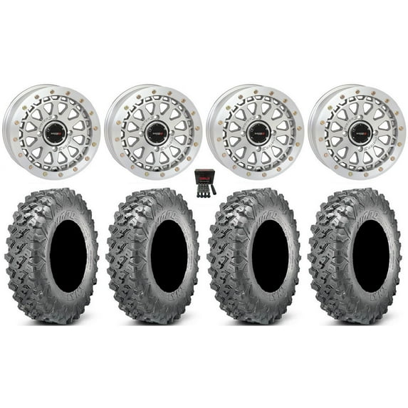 System 3 SB-6 15" Wheels Machined (6+1) 35" Lynx SXS Tires Can-Am Maverick X3 / Honda Pioneer 1000 / Talon