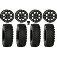 thumbnail image 1 of System 3 SB-7 14" Wheels Black (4+3) 28" ATX470 Tires Sportsman RZR Ranger, 1 of 4