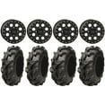 thumbnail image 1 of System 3 SB-7 14" Wheels Black (4+3) 28" Mega Mayhem Tires Sportsman RZR Ranger, 1 of 5