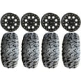 thumbnail image 1 of System 3 SB-7 14" Wheels Black (4+3) 28" MotoClaw Tires Kawasaki Mule Pro FXT, 1 of 4