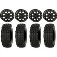 thumbnail image 1 of System 3 SB-7 14" Wheels Black (4+3) 28" XComp ATR Tires Can-Am Maverick X3 / Honda Pioneer 1000 / Talon, 1 of 4