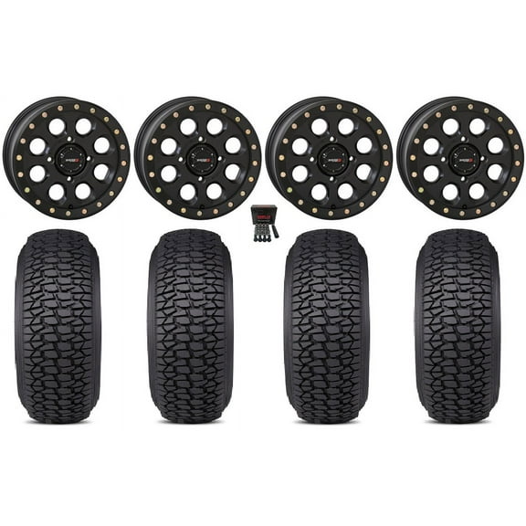 System 3 SB-7 14" Wheels Black (4+3) 30" Regulator 2 Tires Polaris RZR XP 1000 / PRO XP / Ranger XP 900/1000