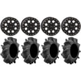 thumbnail image 1 of System 3 SB-7 14" Wheels Black (4+3) 32" Assassinator Tires Can-Am Commander Maverick Renegade Outlander Defender, 1 of 4