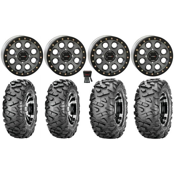System 3 SB-7 14" Wheels Ti (4+3) 28" BigHorn Tires Polaris RZR XP 1000 / PRO XP / Ranger XP 900/1000