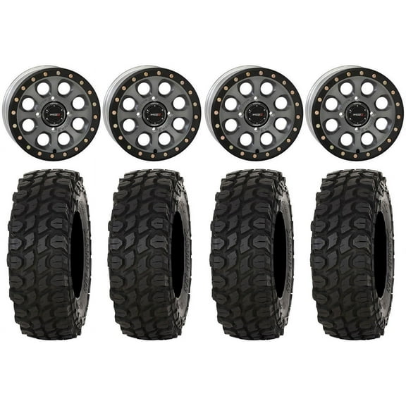 System 3 SB-7 14" Wheels Ti (4+3) 30" XComp ATR Tires Sportsman RZR Ranger